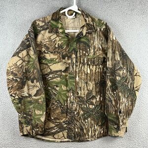 Vintage FIVE BROTHER Shirt‎ Realtree Camo Flannel Chamois Long Sleeve Mens XL